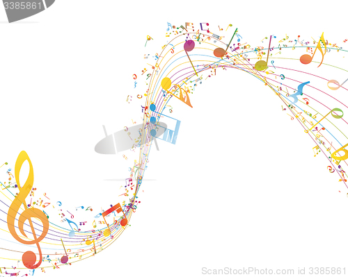 Image of Musical Key with notes row