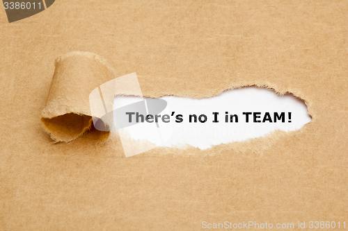 Image of There’s no I in TEAM