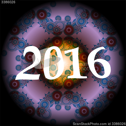 Image of 2016 creative greeting card design