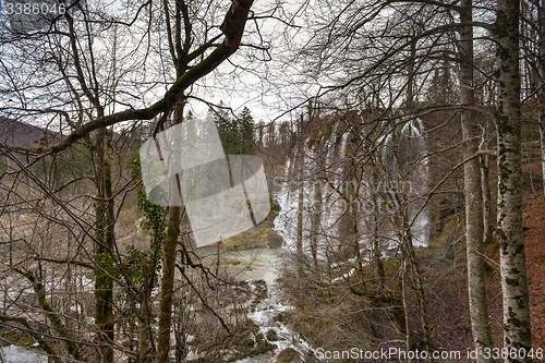 Image of Waterfall with large rocks