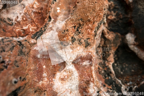 Image of Rock salt on stones 