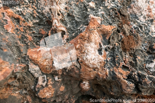 Image of Rock salt on stones 