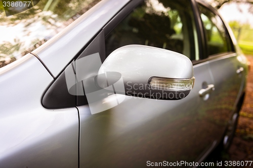 Image of Red triangle of a car