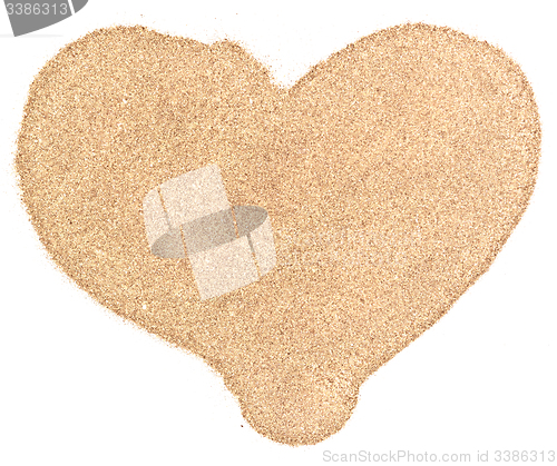 Image of sand heart