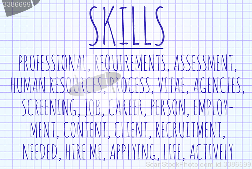 Image of Skills word cloud