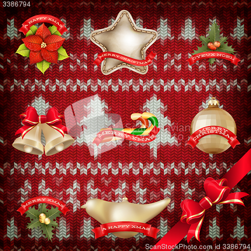 Image of Christmas decoration. EPS 10