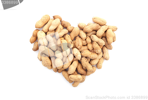 Image of Monkey nuts in a heart shape