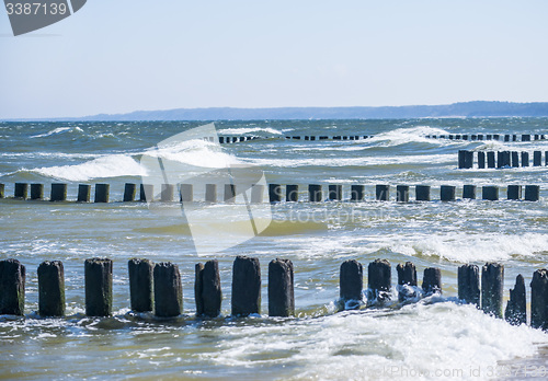 Image of Groins in the Baltic Sea 