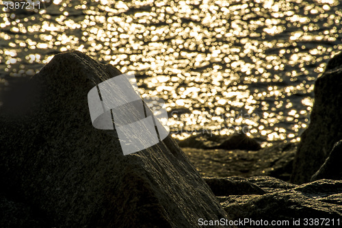 Image of Sunrise over the ocean