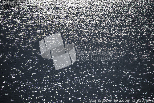 Image of water reflection during sunrise over the sea