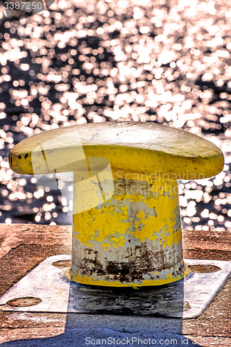 Image of Bollard in backlight