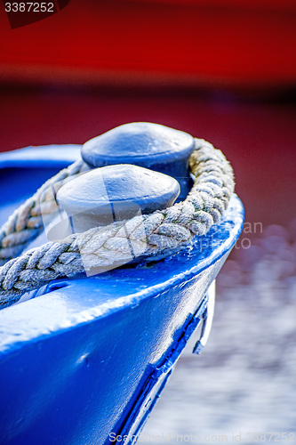 Image of Mooring line of a trawler