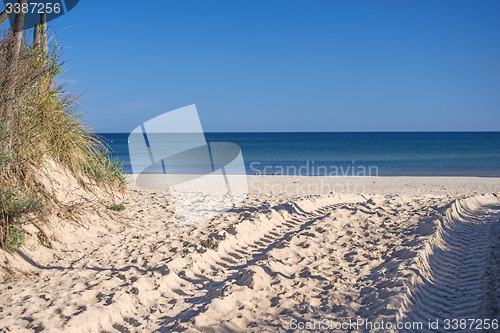 Image of Beach with tracks