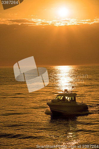 Image of sunset over the Baltic Sea