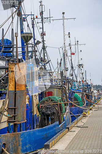 Image of Trawler in a seaport