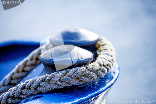 Image of Mooring line of a trawler