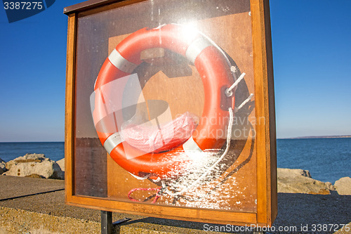 Image of Mole of Ustka, Poland, with life-saver