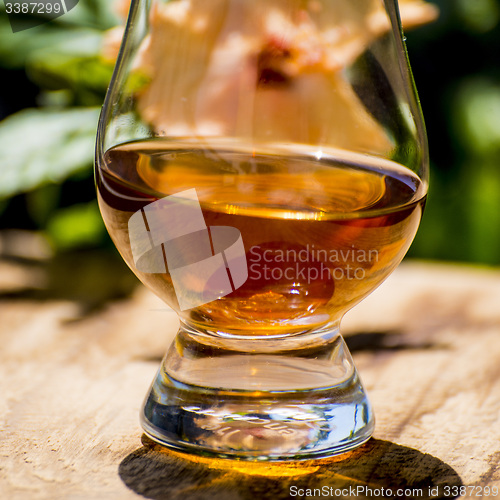Image of Whisky with sun shadow