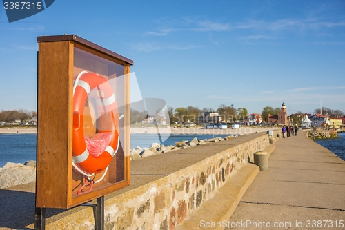 Image of Mole of Ustka, Poland, with life-saver