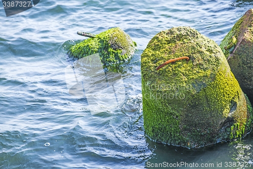 Image of Baltic Sea with wavebreaker