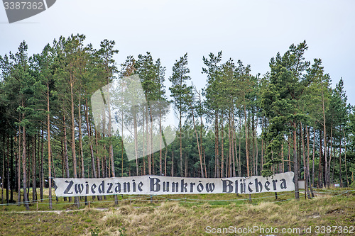 Image of Table of the second world bunker Batterie Bluecher in Ustka Poland