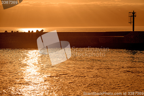 Image of sunset over the Baltic Sea