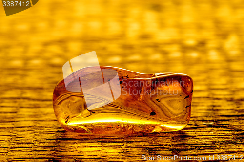 Image of amber with inclusions