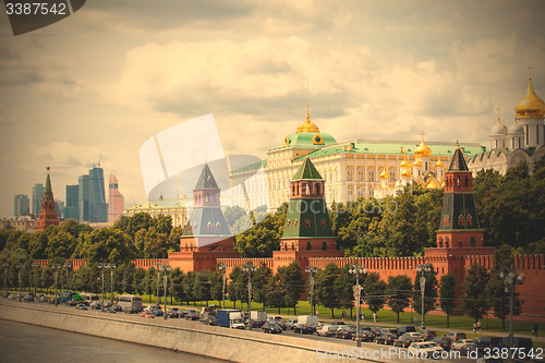 Image of cityscape with Grand Kremlin Palace, Moscow, Russia