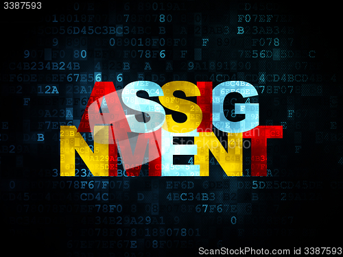 Image of Law concept: Assignment on Digital background