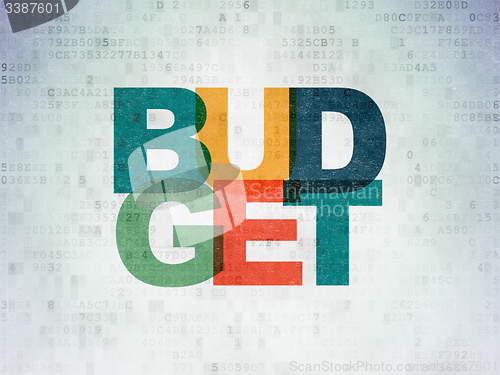 Image of Money concept: Budget on Digital Paper background