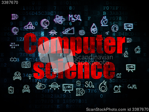 Image of Science concept: Computer Science on Digital background