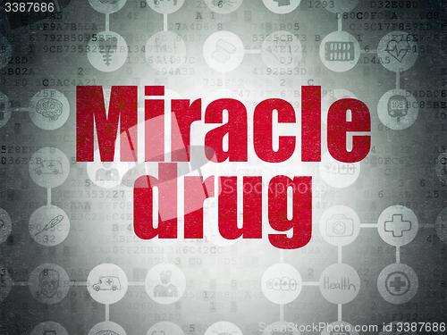 Image of Health concept: Miracle Drug on Digital Paper background