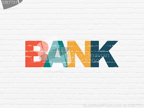 Image of Banking concept: Bank on wall background