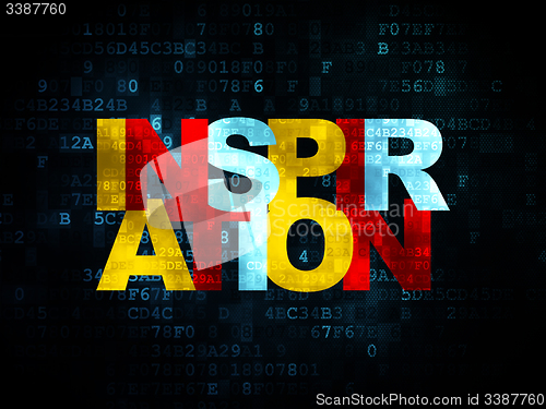 Image of Marketing concept: Inspiration on Digital background