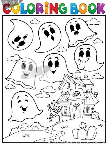 Image of Coloring book ghost theme 4