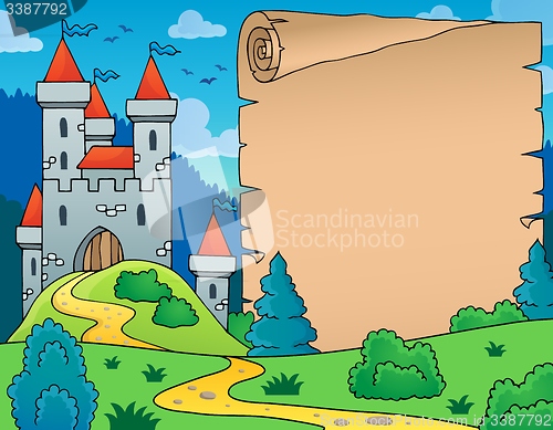 Image of Castle and parchment theme image