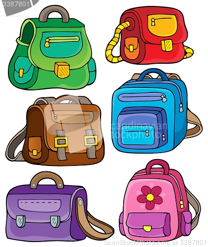 Image of School bags theme set 1