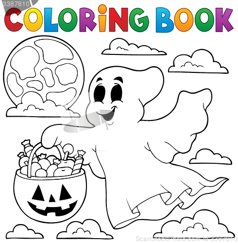 Image of Coloring book ghost theme 3