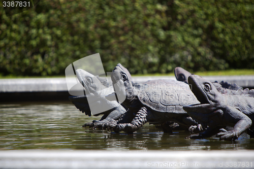 Image of Closeup of Latona fountain at Herrenchiemsee, Bavaria