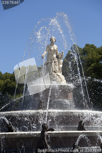 Image of Statue of Latona fountain at Herrenchiemsee, Bavaria