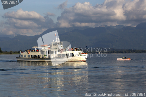 Image of Steamship at lake Chiemsee, Bavaria