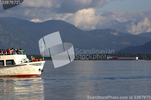 Image of Steamship at lake Chiemsee, Bavaria