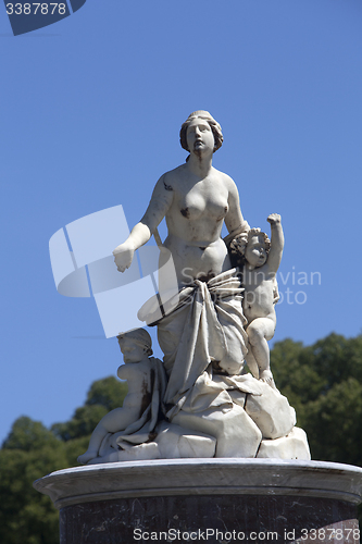 Image of Statue of Latona fountain at Herrenchiemsee, Bavaria