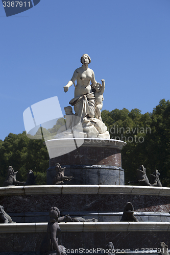 Image of Statue of Latona fountain at Herrenchiemsee, Bavaria