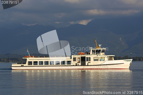 Image of Steamship at lake Chiemsee, Bavaria