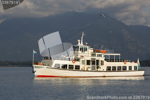 Image of Steamship at lake Chiemsee, Bavaria