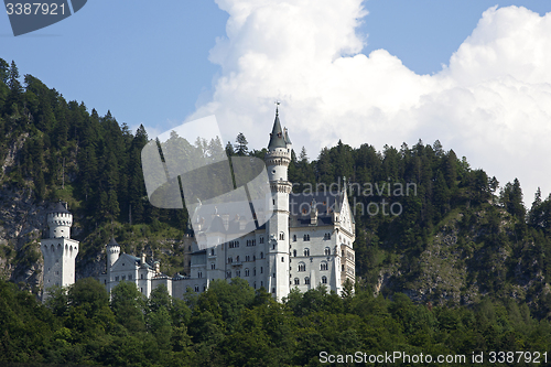 Image of Castle of Neuschwanstein in Bavarian Alps