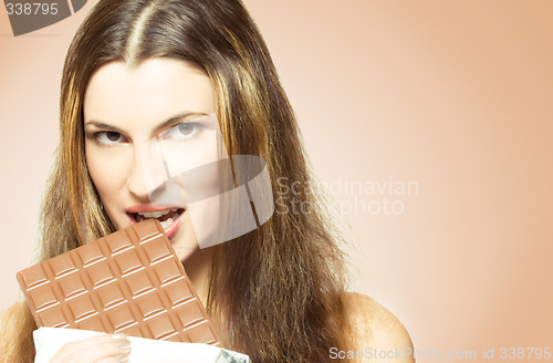 Image of Eating chocolate