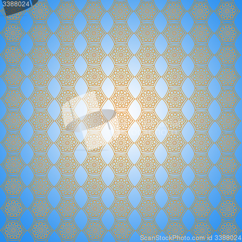 Image of wallpapers with light patterns on the light blue