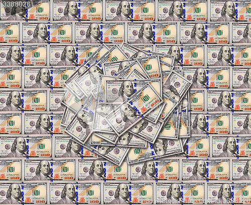 Image of dollar banknotes texture